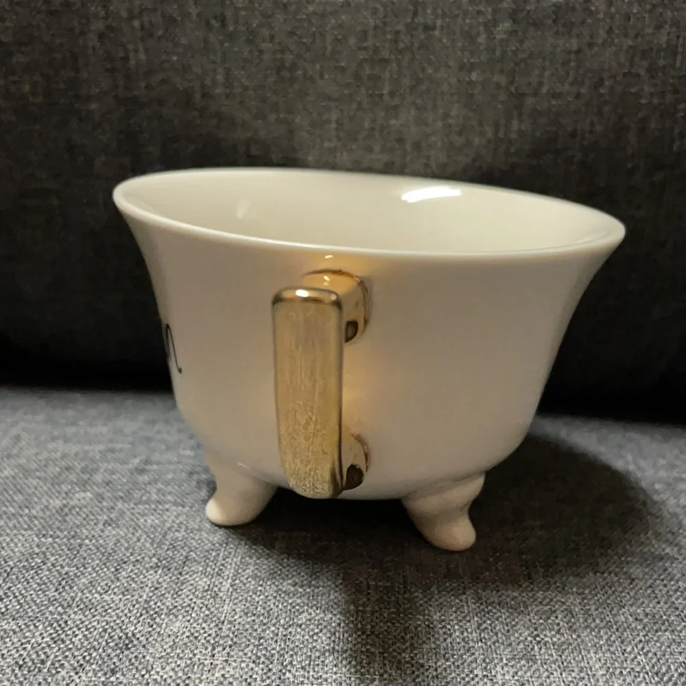 Creative Co-Op Boozy Stoneware Footed Tea Cup